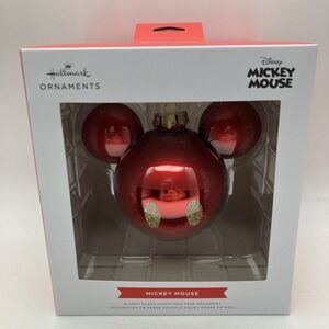 Disney Hallmark Large Red Mickey Mouse Ornament